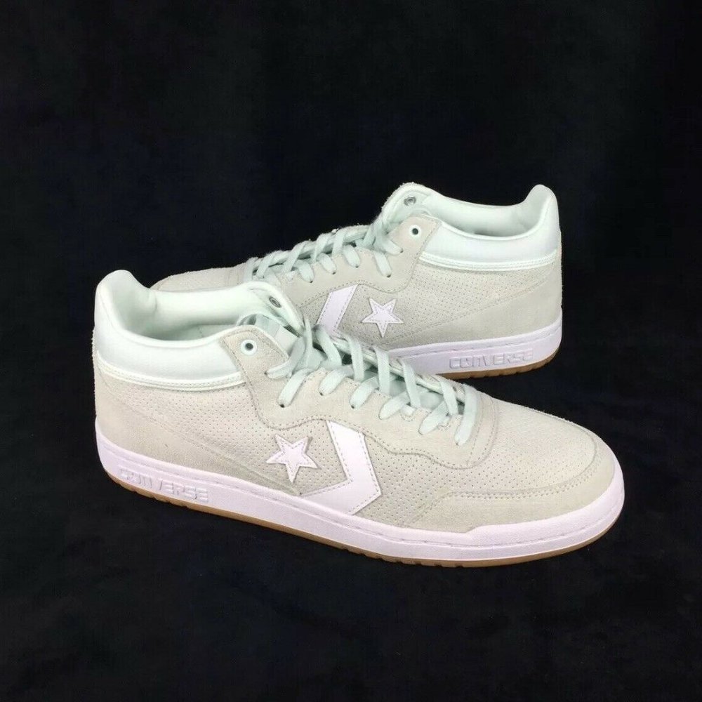 NEW Converse Fastbreak Mid Suede Green Mint White